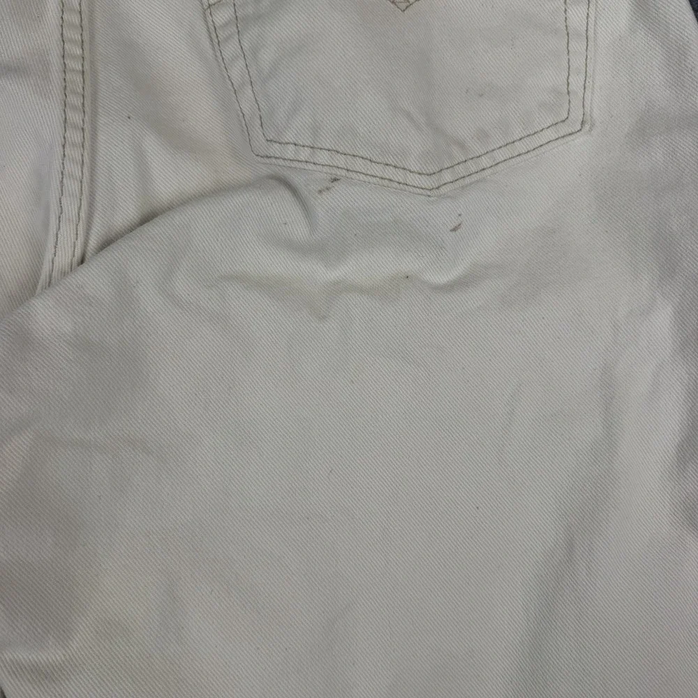 Levi's 550 Cream White Relaxed Tapered Men's Jeans 38x32 90s 80s Vintage